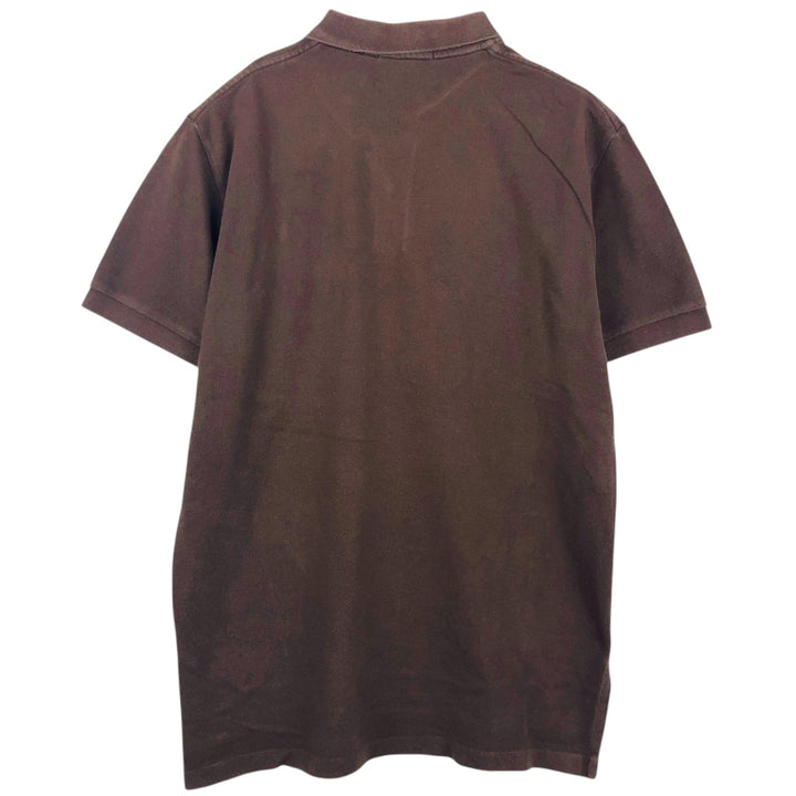 Ralph Lauren POLO by Ralph Lauren short sleeve polo shirt, men's size L cotton dark chocolate Vintage Second Hand