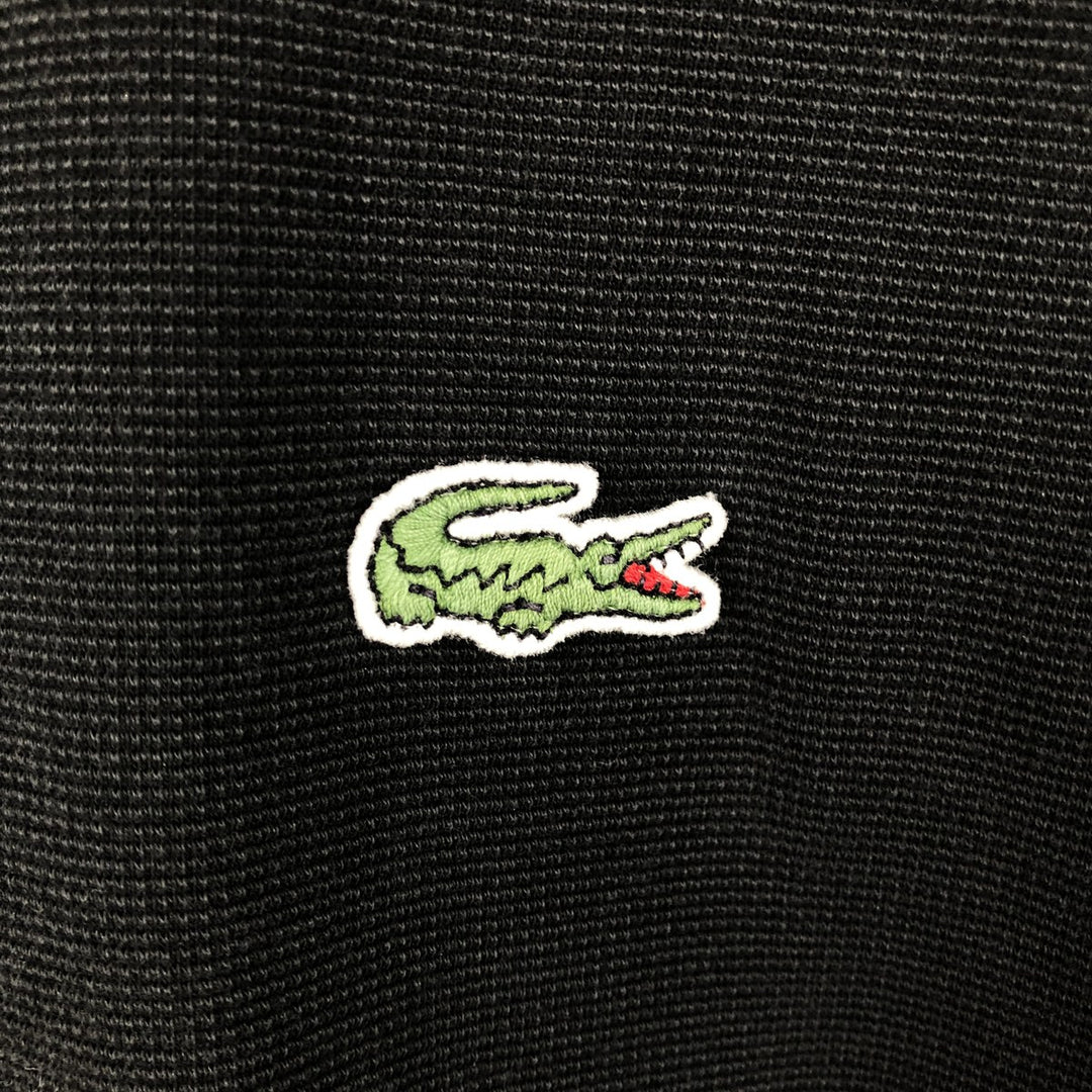 Lacoste LACOSTE SPORT short sleeve polo shirt, men's size M cotton black type Vintage Second Hand