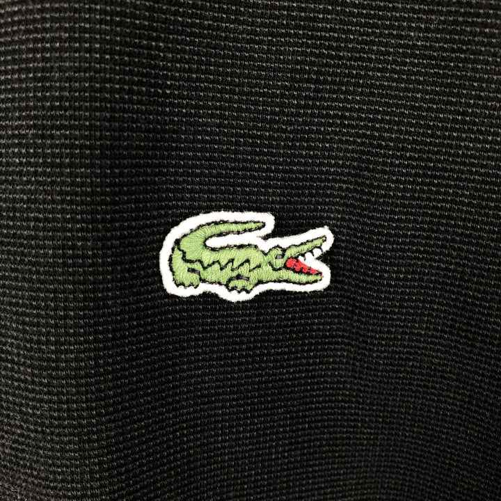 Lacoste LACOSTE SPORT short sleeve polo shirt, men's size M cotton black type Vintage Second Hand