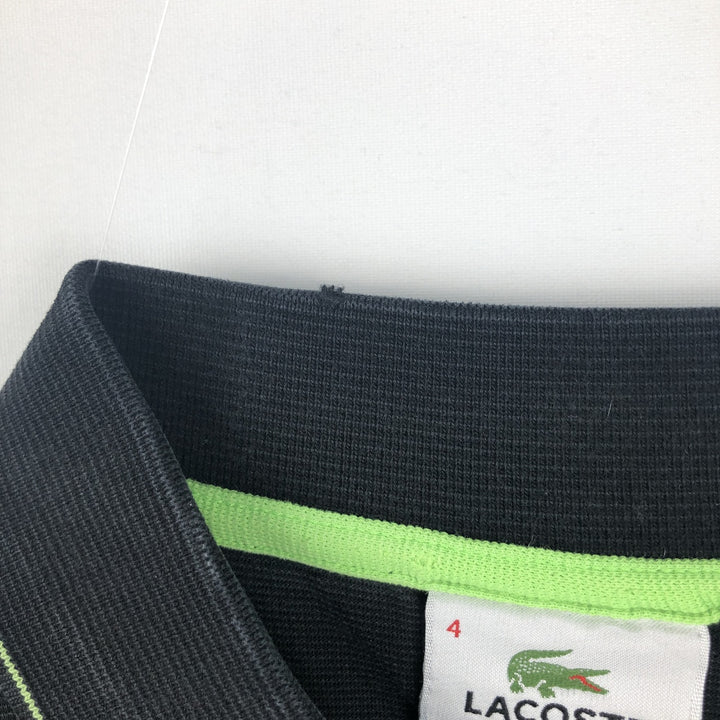 Lacoste LACOSTE SPORT short sleeve polo shirt, men's size M cotton black type Vintage Second Hand