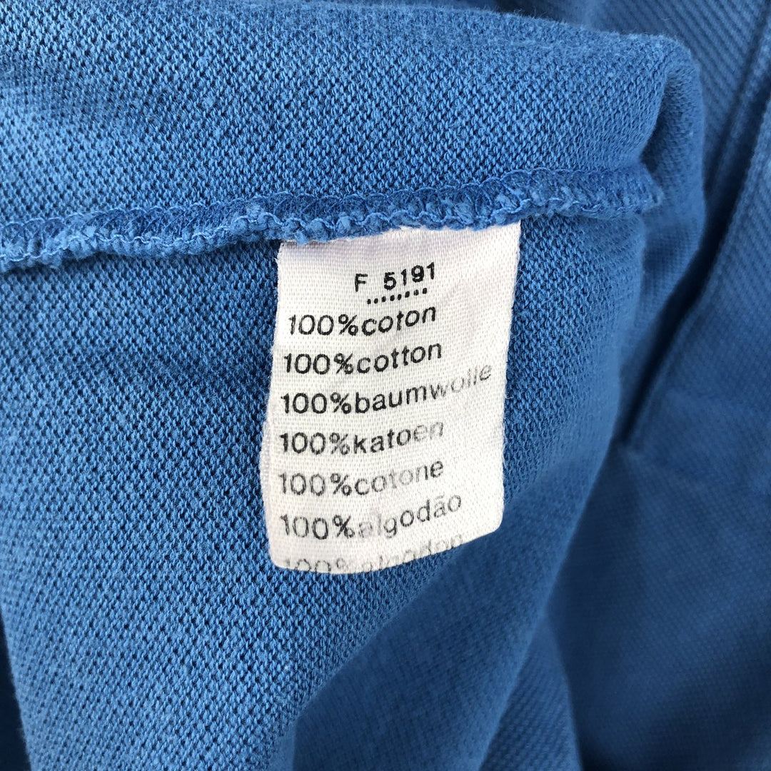 Lacoste LACOSTE short sleeve polo shirt size 3, men's size S cotton blue type Vintage Second Hand