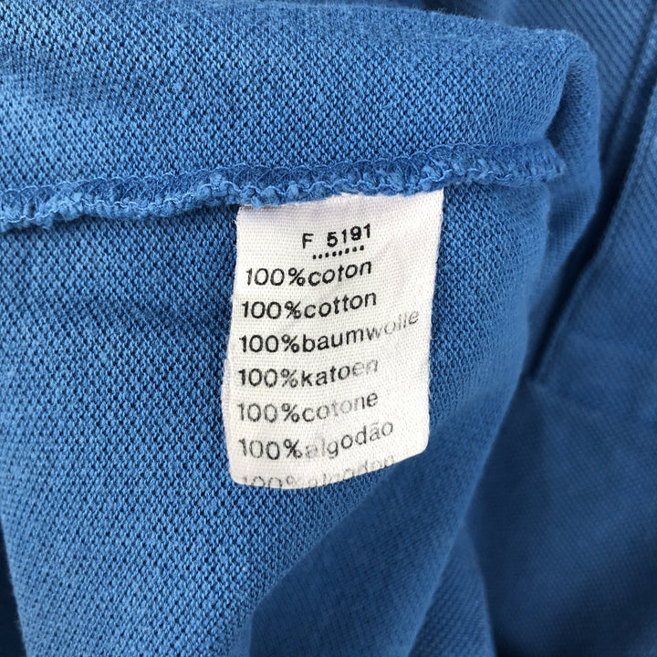 Lacoste LACOSTE short sleeve polo shirt size 3, men's size S cotton blue type Vintage Second Hand