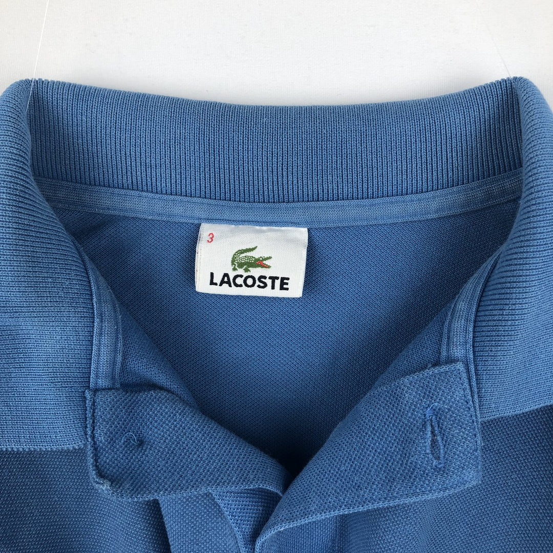 Lacoste LACOSTE short sleeve polo shirt size 3, men's size S cotton blue type Vintage Second Hand
