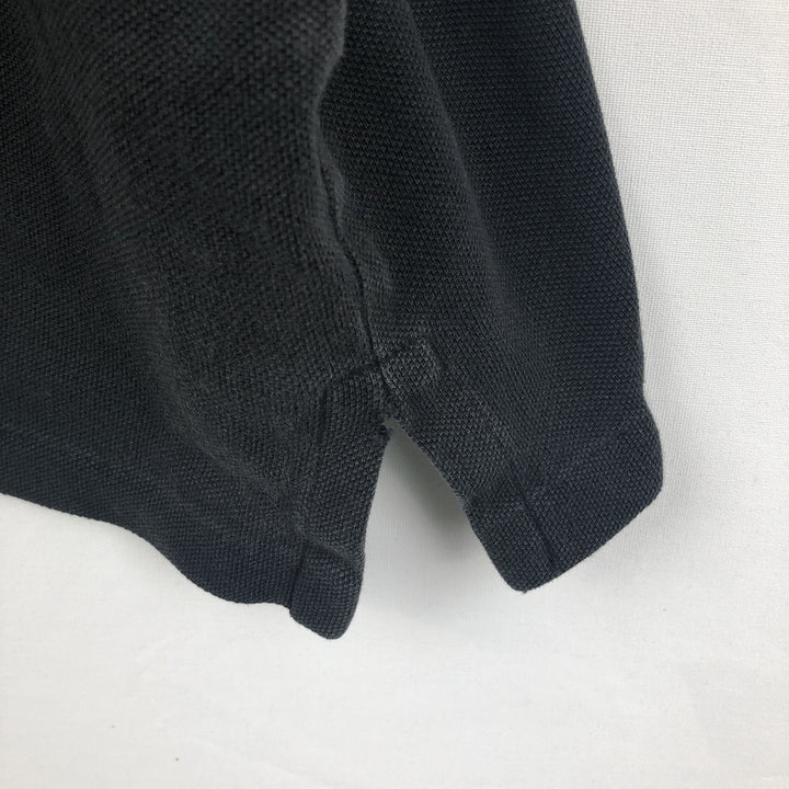 Ralph Lauren POLO RALPH LAUREN CUSTOM SLIM FIT all-over print short-sleeved polo shirt, men's size XL (approx.) cotton black type Vintage Second Hand