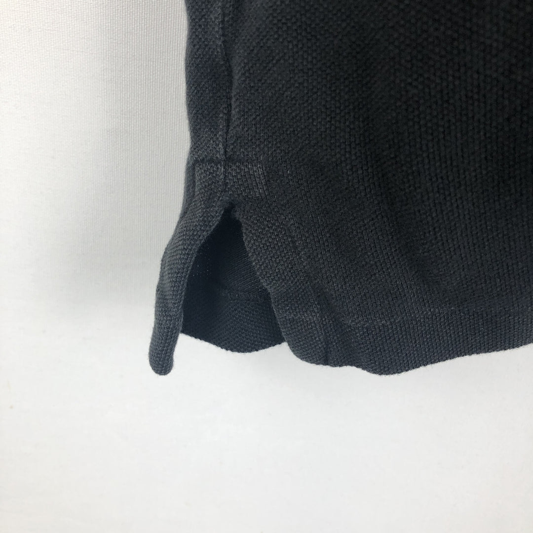Ralph Lauren POLO RALPH LAUREN CUSTOM SLIM FIT all-over print short-sleeved polo shirt, men's size XL (approx.) cotton black type Vintage Second Hand