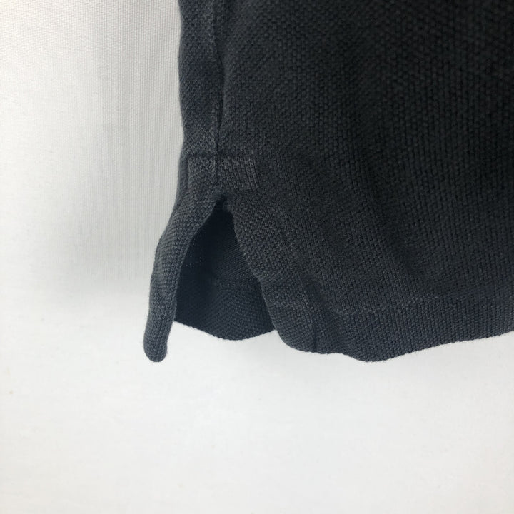 Ralph Lauren POLO RALPH LAUREN CUSTOM SLIM FIT all-over print short-sleeved polo shirt, men's size XL (approx.) cotton black type Vintage Second Hand