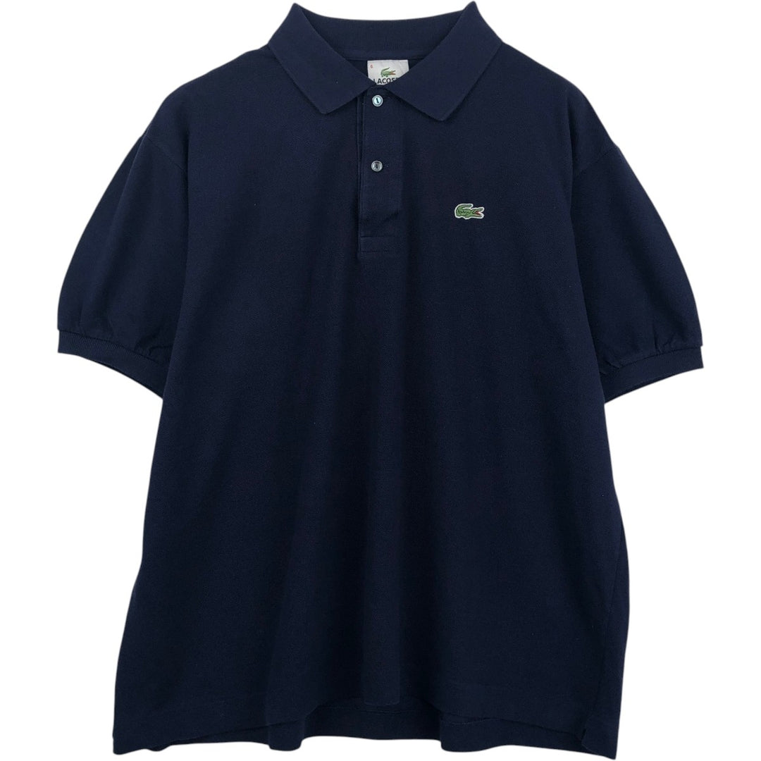 Lacoste LACOSTE Short Sleeve Polo Shirt Size 6 Men's XL cotton navy blue type Vintage Second Hand