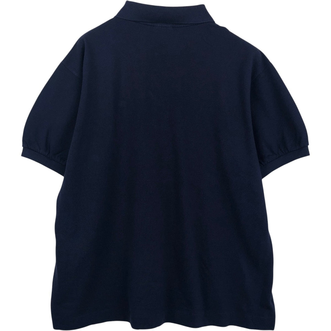 Lacoste LACOSTE Short Sleeve Polo Shirt Size 6 Men's XL cotton navy blue type Vintage Second Hand