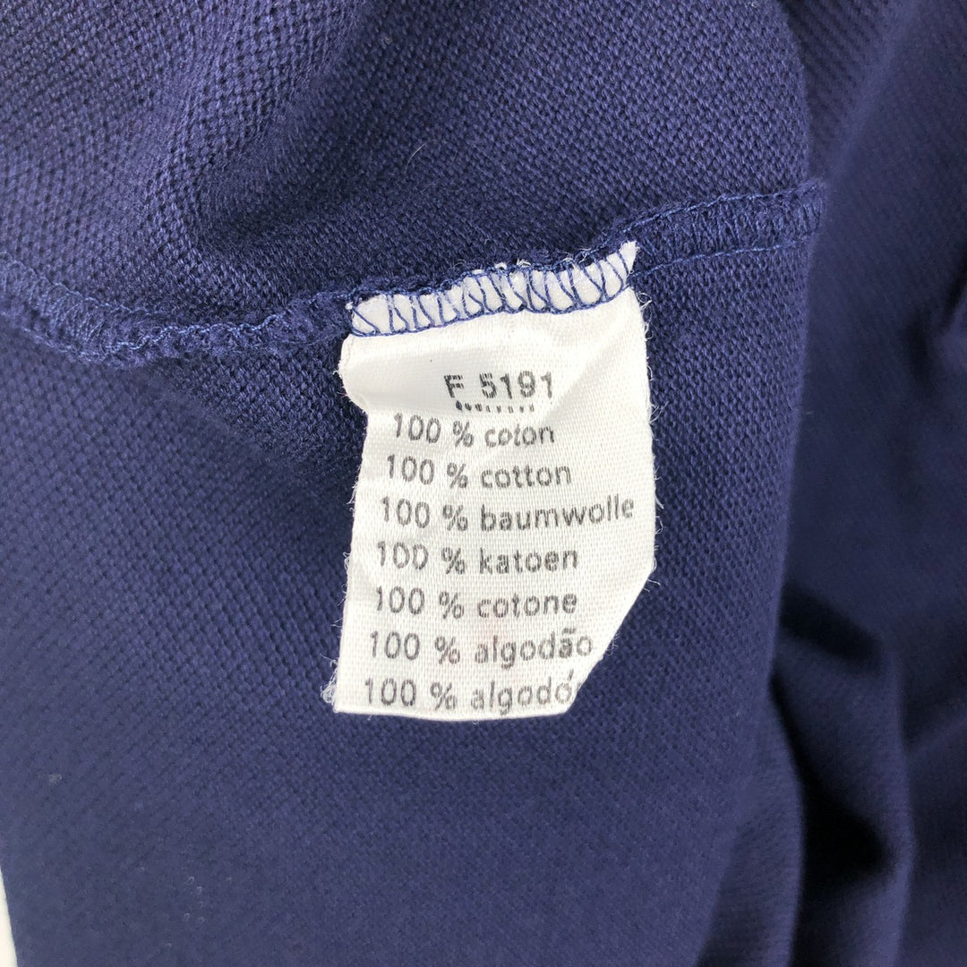 Lacoste LACOSTE Short Sleeve Polo Shirt Size 6 Men's XL cotton navy blue type Vintage Second Hand