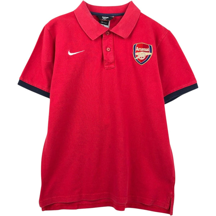 Nike DRI-FIT Premier League Arsenal FC Short-Sleeve Polo Shirt (Men's Size S) polyester red type Vintage Second Hand