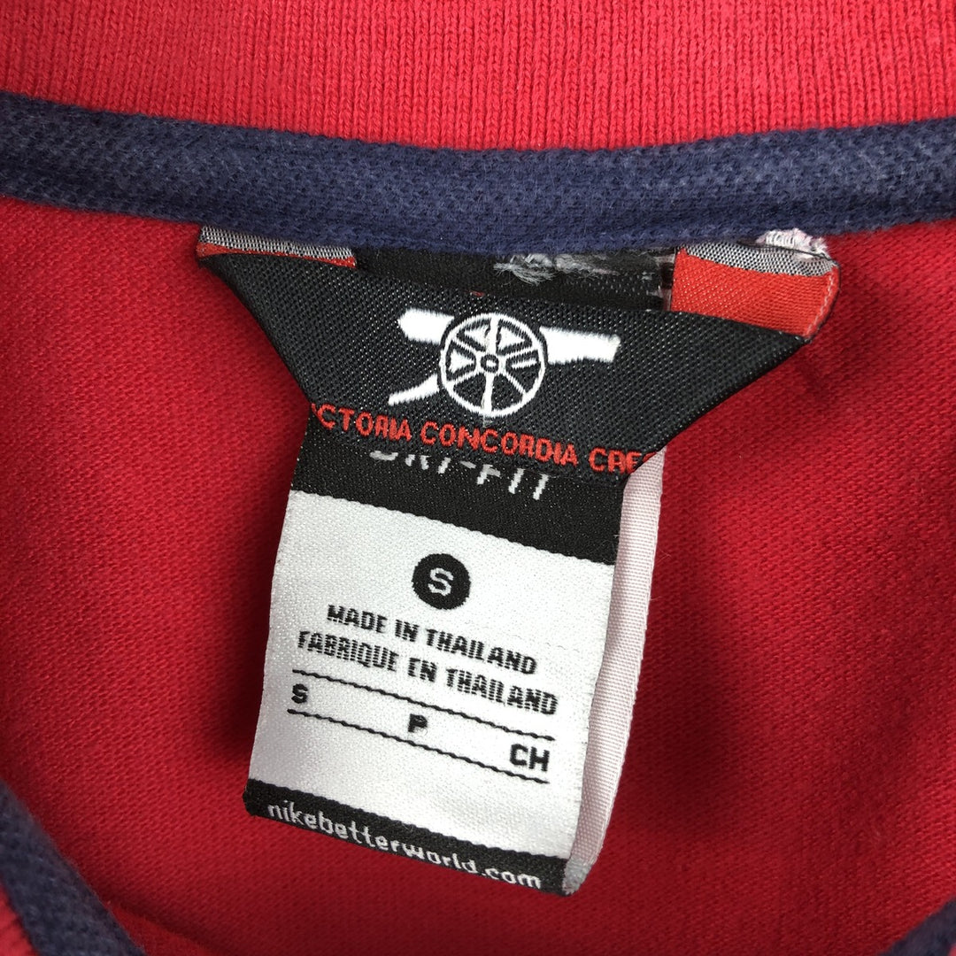 Nike DRI-FIT Premier League Arsenal FC Short-Sleeve Polo Shirt (Men's Size S) polyester red type Vintage Second Hand
