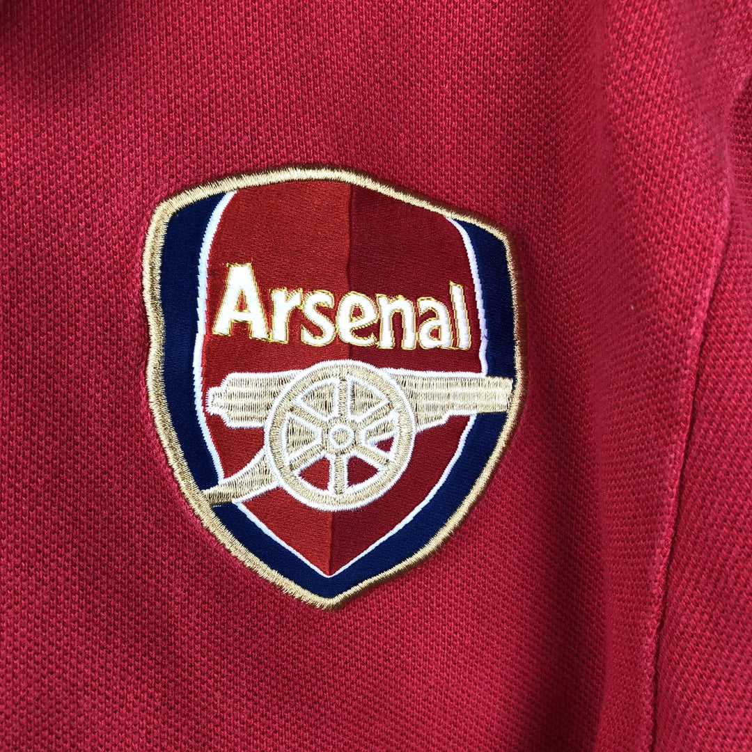 Nike DRI-FIT Premier League Arsenal FC Short-Sleeve Polo Shirt (Men's Size S) polyester red type Vintage Second Hand