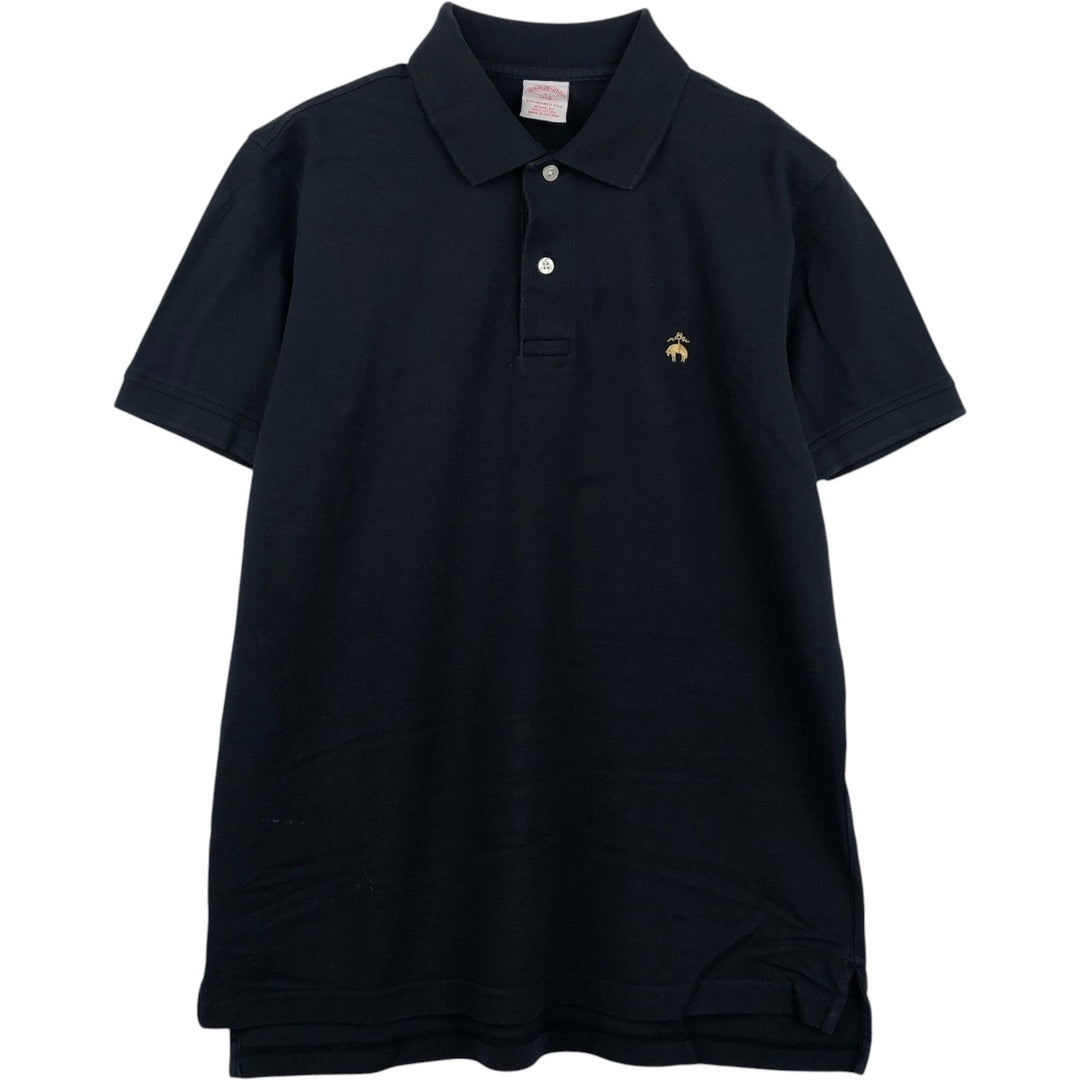 Brooks Brothers 1818 short sleeve polo shirt, size S for men cotton black type Vintage Second Hand