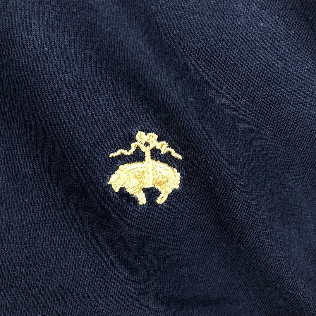 Brooks Brothers 346 short sleeve polo shirt, men's size L cotton navy blue type Vintage Second Hand