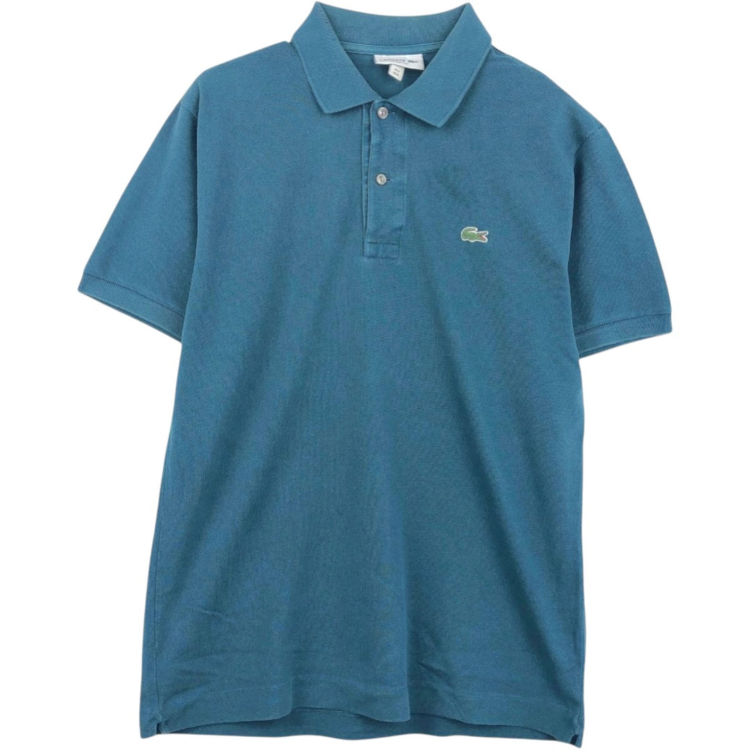 Lacoste Classic Fit short sleeve polo shirt size 4, men's M size cotton Green type dark green Vintage Second Hand