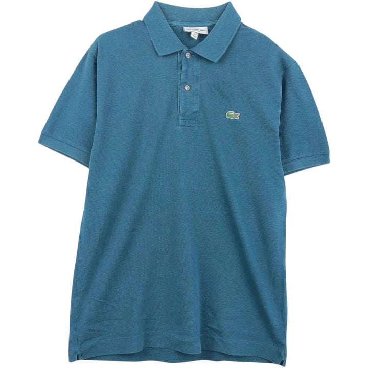 Lacoste Classic Fit short sleeve polo shirt size 4, men's M size cotton Green type dark green Vintage Second Hand