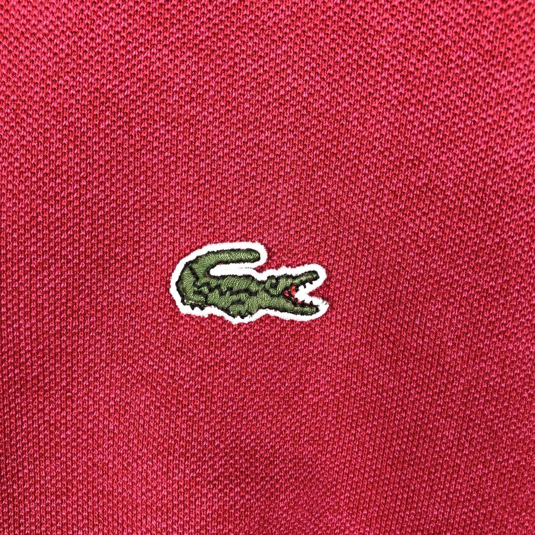 Lacoste LACOSTE Short Sleeve Polo Shirt Size 5 Men's L cotton Red type red-purple Vintage Second Hand