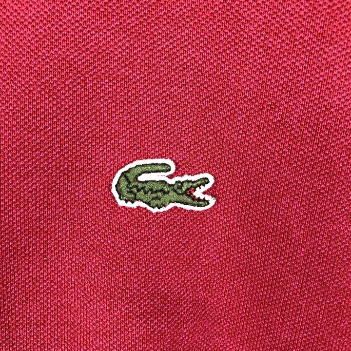 Lacoste LACOSTE Short Sleeve Polo Shirt Size 5 Men's L cotton Red type red-purple Vintage Second Hand