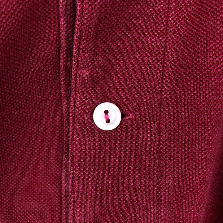 Lacoste LACOSTE Short Sleeve Polo Shirt Size 5 Men's L cotton Red type red-purple Vintage Second Hand