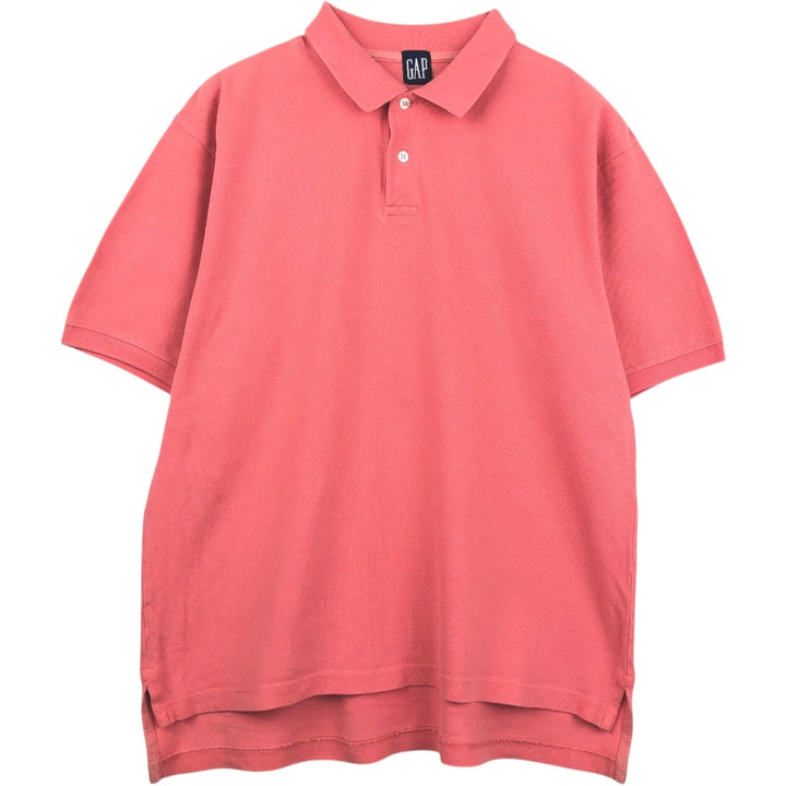 90'S GAP Old Gap Short-Sleeve Polo Shirt, Men's Size XL (Equivalent), Vintage cotton coral Vintage Second Hand