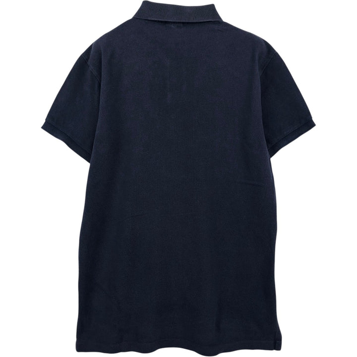 Ralph Lauren POLO by Ralph Lauren CUSTOM FIT short sleeve polo shirt, men's M size cotton navy blue type Vintage Second Hand