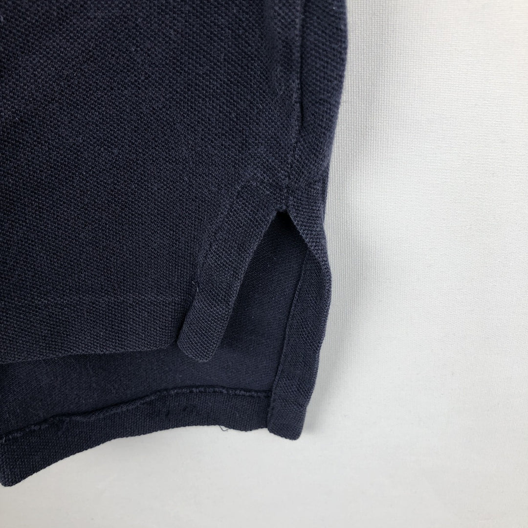 Ralph Lauren POLO by Ralph Lauren CUSTOM FIT short sleeve polo shirt, men's M size cotton navy blue type Vintage Second Hand