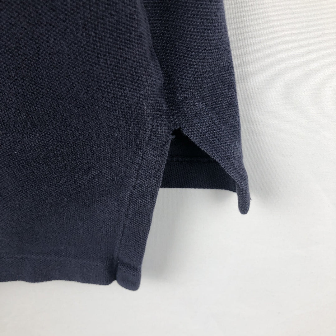 Ralph Lauren POLO by Ralph Lauren CUSTOM FIT short sleeve polo shirt, men's M size cotton navy blue type Vintage Second Hand