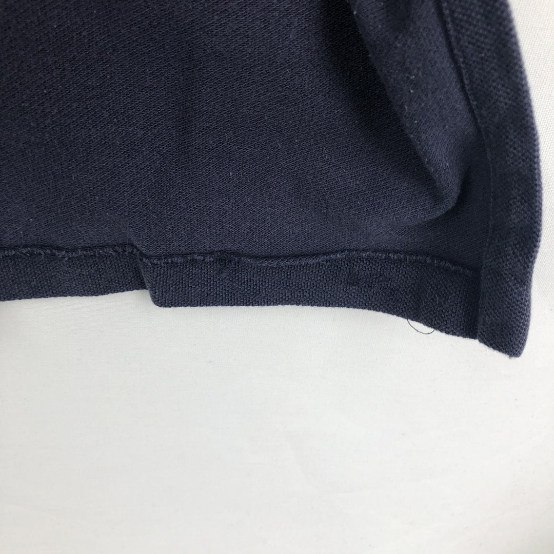 Ralph Lauren POLO by Ralph Lauren CUSTOM FIT short sleeve polo shirt, men's M size cotton navy blue type Vintage Second Hand