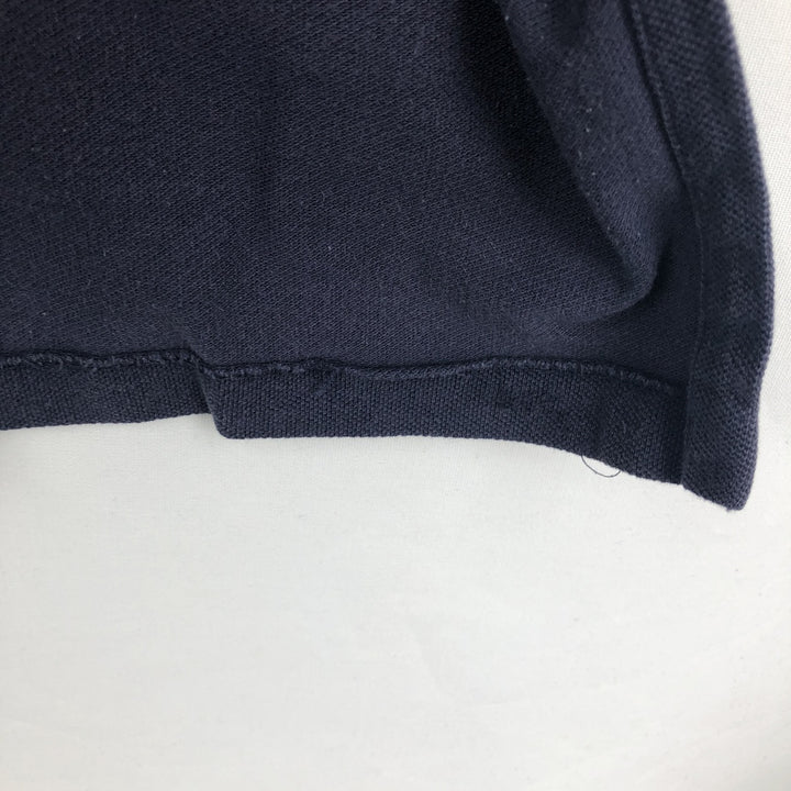 Ralph Lauren POLO by Ralph Lauren CUSTOM FIT short sleeve polo shirt, men's M size cotton navy blue type Vintage Second Hand