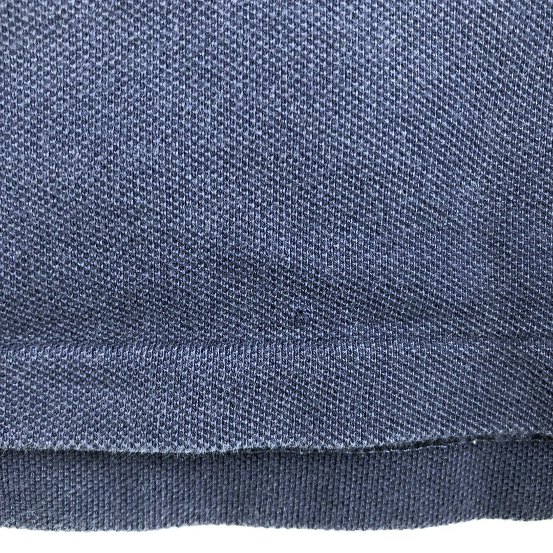 Ralph Lauren POLO by Ralph Lauren SLIM FIT Short-Sleeve Polo Shirt (Men's Size L equivalent) cotton navy blue type Vintage Second Hand