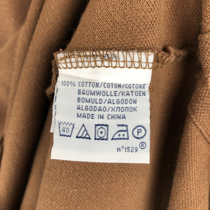 Ralph Lauren POLO by Ralph Lauren CUSTOM FIT short sleeve polo shirt, men's XL size cotton brown type Vintage Second Hand