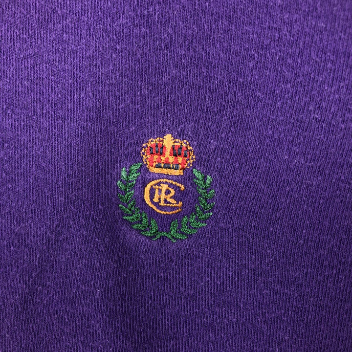 Ralph Lauren CHAPS short sleeve polo shirt, men's size L cotton purple type Vintage Second Hand