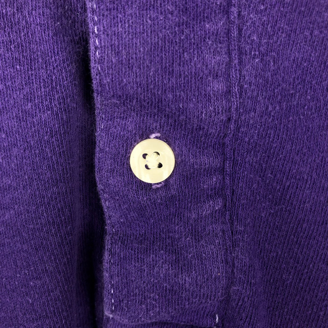 Ralph Lauren CHAPS short sleeve polo shirt, men's size L cotton purple type Vintage Second Hand