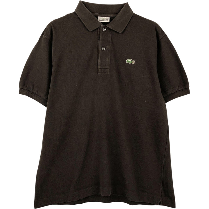 Lacoste LACOSTE Short Sleeve Polo Shirt Size 4 Men's M cotton black type Vintage Second Hand