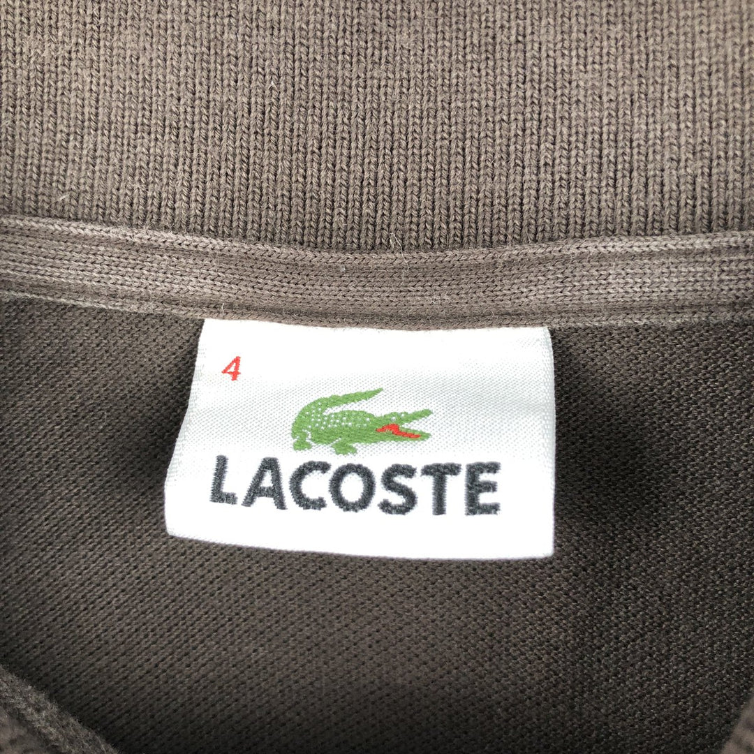 Lacoste LACOSTE Short Sleeve Polo Shirt Size 4 Men's M cotton black type Vintage Second Hand