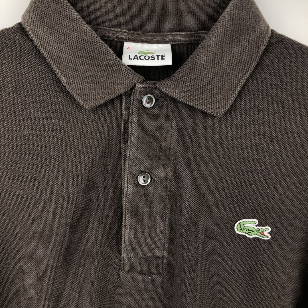 Lacoste LACOSTE Short Sleeve Polo Shirt Size 4 Men's M cotton black type Vintage Second Hand