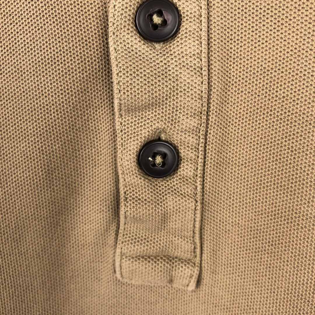 2000'S Patagonia Organic Cotton Short-Sleeve Polo Shirt, Men's Size M (approx.) cotton Beige type Vintage Second Hand