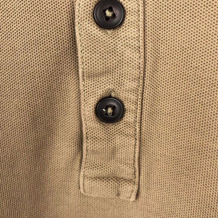 2000'S Patagonia Organic Cotton Short-Sleeve Polo Shirt, Men's Size M (approx.) cotton Beige type Vintage Second Hand