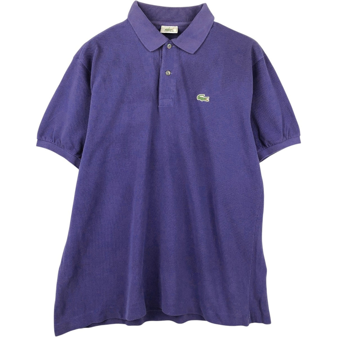Lacoste LACOSTE Short Sleeve Polo Shirt Size 5 Men's L cotton blue type Vintage Second Hand