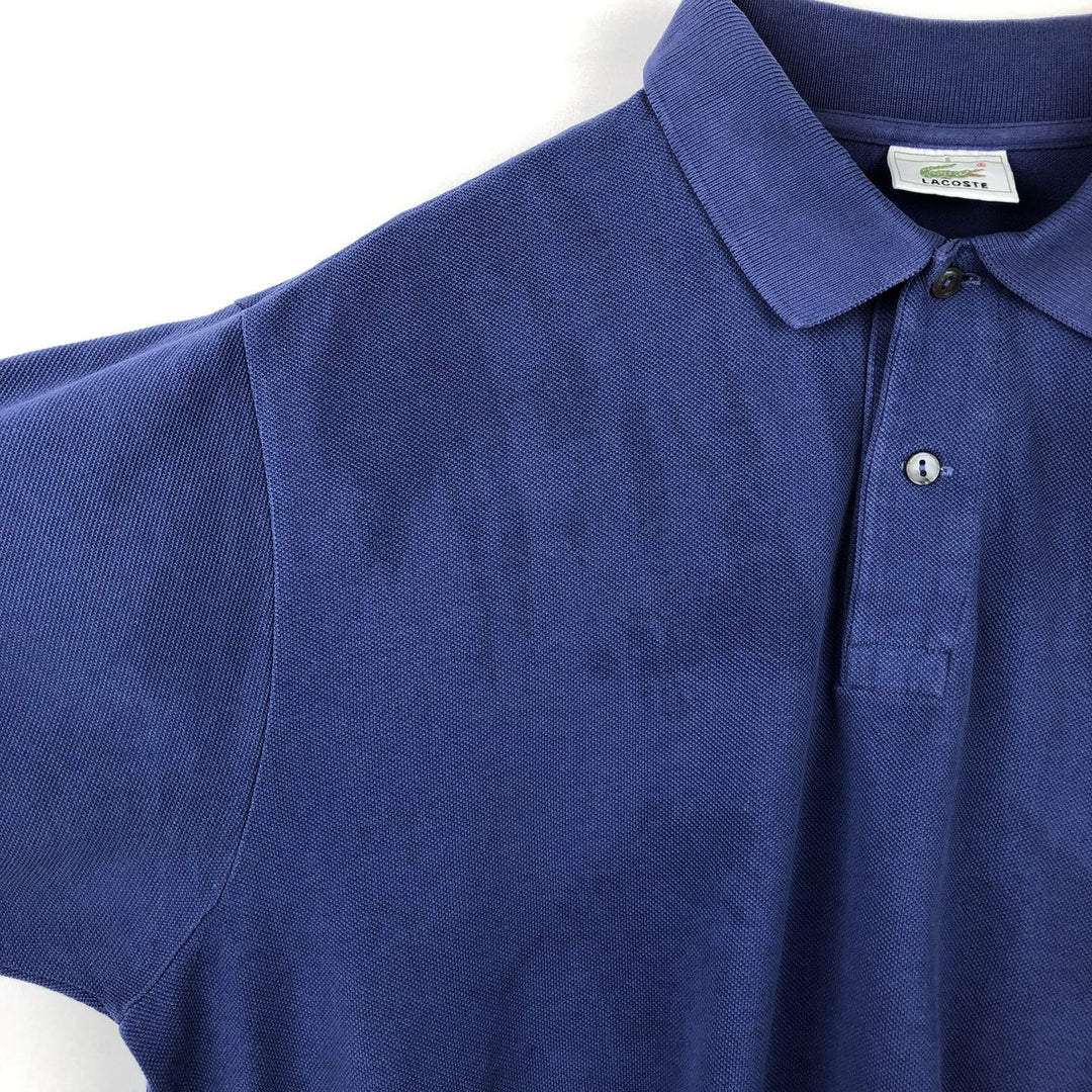 Lacoste LACOSTE Short Sleeve Polo Shirt Size 5 Men's L cotton blue type Vintage Second Hand
