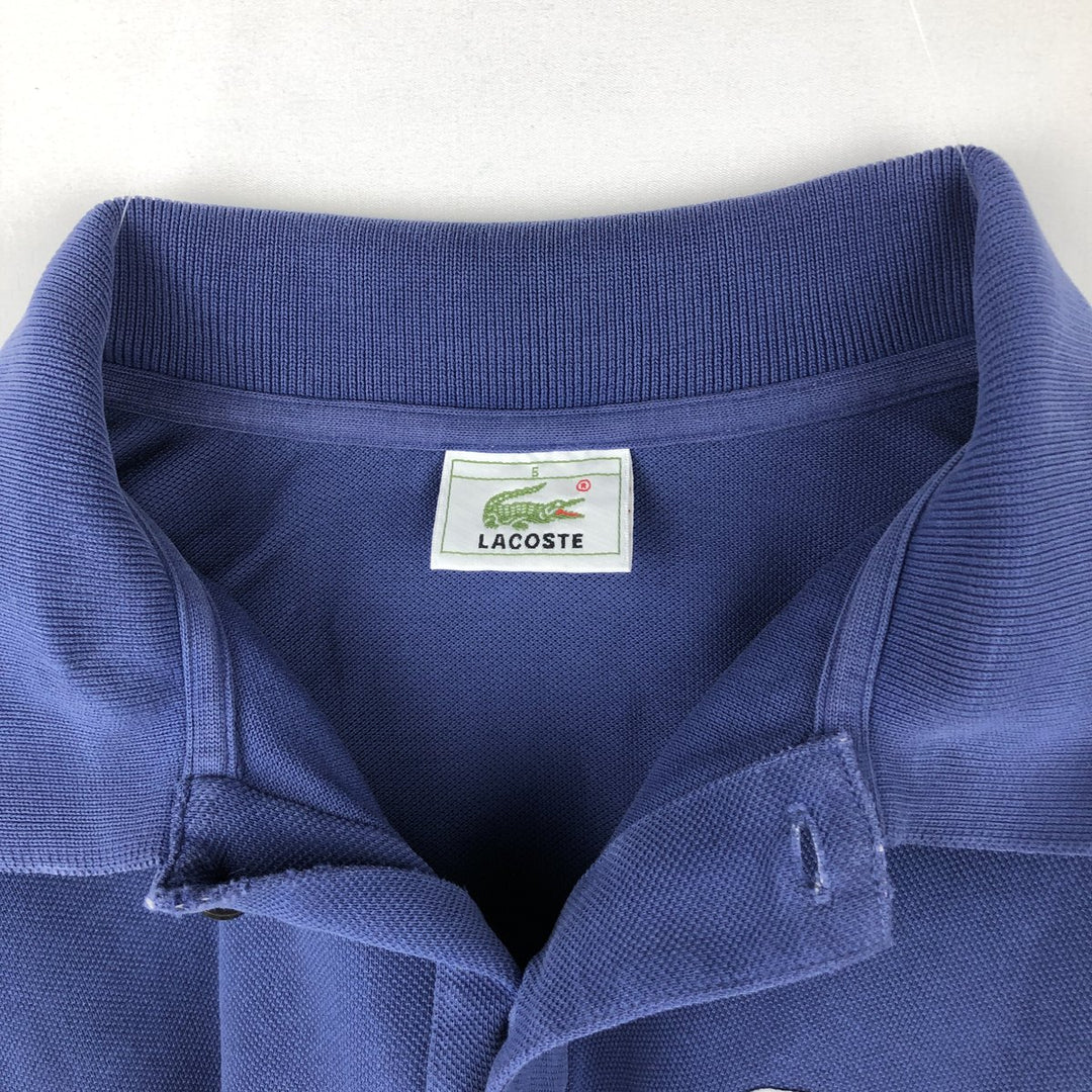 Lacoste LACOSTE Short Sleeve Polo Shirt Size 5 Men's L cotton blue type Vintage Second Hand