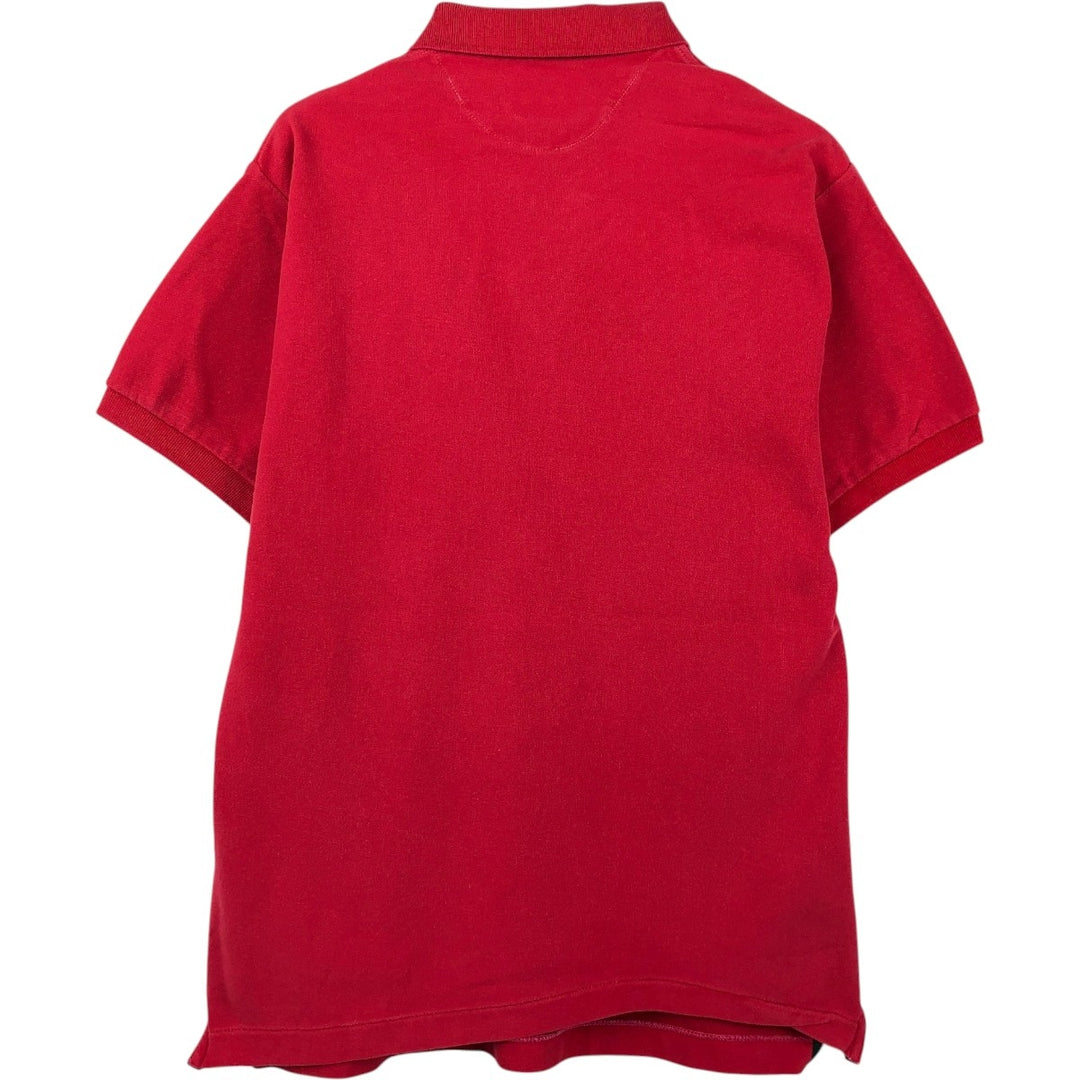 Ralph Lauren CHAPS Short-Sleeve Polo Shirt, Men's Size M (approx.) cotton red type Vintage Second Hand