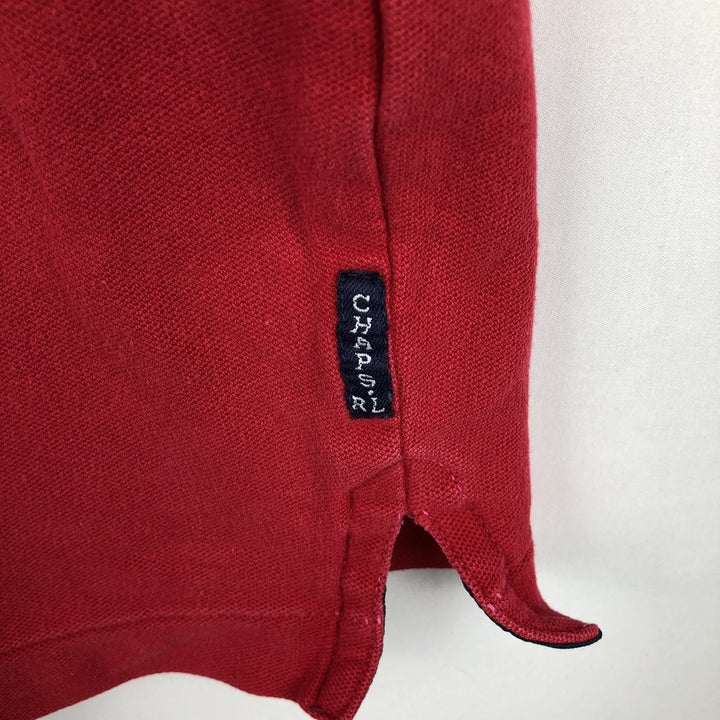 Ralph Lauren CHAPS Short-Sleeve Polo Shirt, Men's Size M (approx.) cotton red type Vintage Second Hand