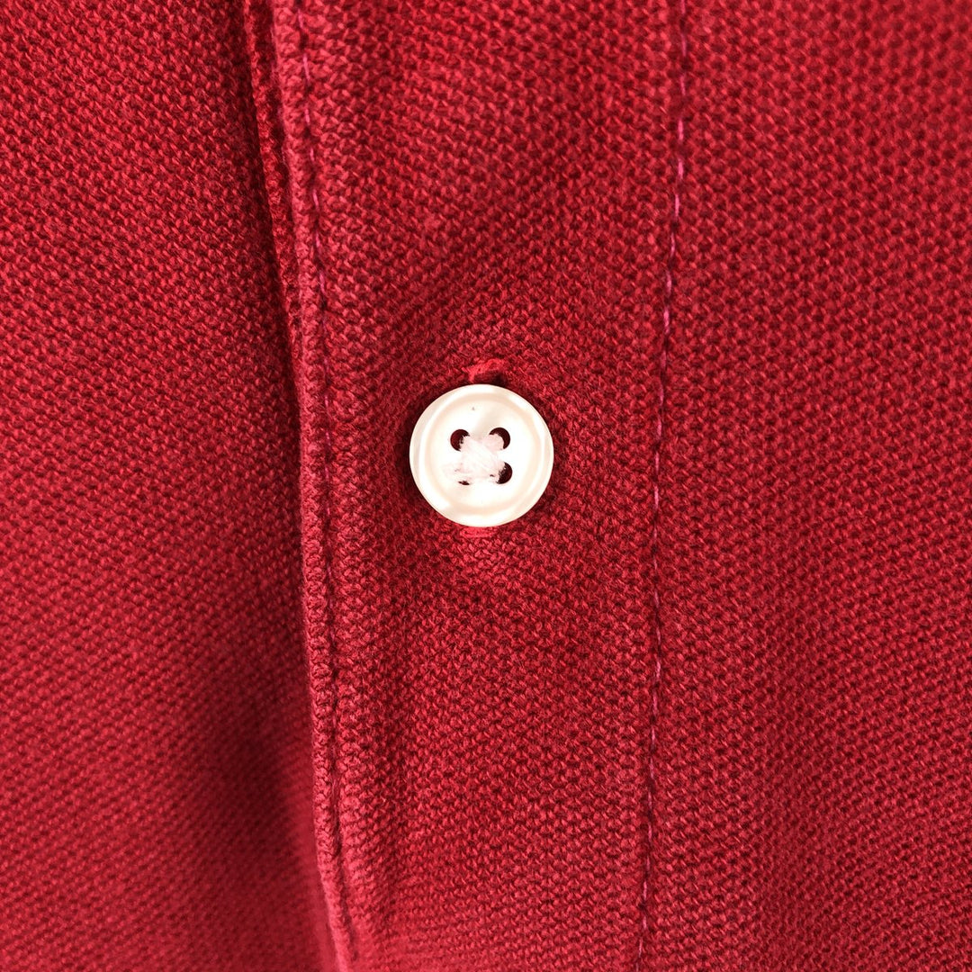 Ralph Lauren CHAPS Short-Sleeve Polo Shirt, Men's Size M (approx.) cotton red type Vintage Second Hand