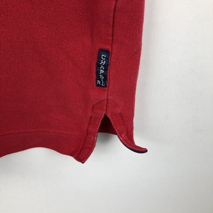 Ralph Lauren CHAPS Short-Sleeve Polo Shirt, Men's Size M (approx.) cotton red type Vintage Second Hand