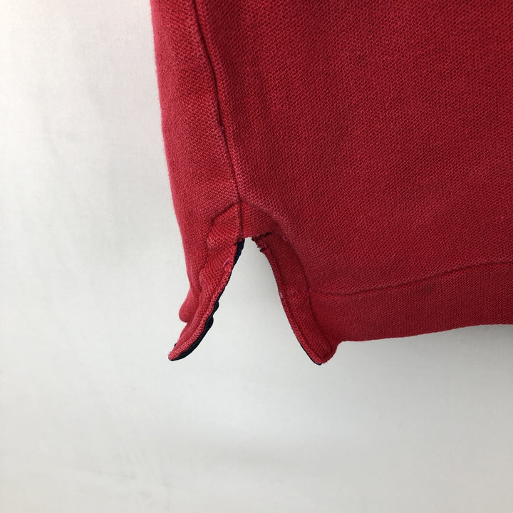 Ralph Lauren CHAPS Short-Sleeve Polo Shirt, Men's Size M (approx.) cotton red type Vintage Second Hand