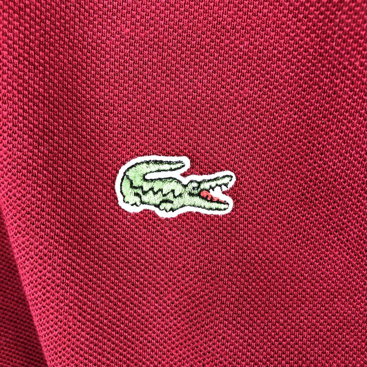 Lacoste Classic Fit short sleeve polo shirt, men's XL size cotton red type Vintage Second Hand