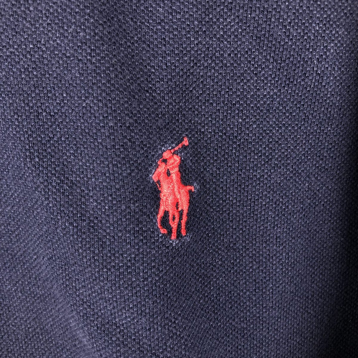 Ralph Lauren POLO by Ralph Lauren short sleeve polo shirt, men's size M cotton navy blue type Vintage Second Hand