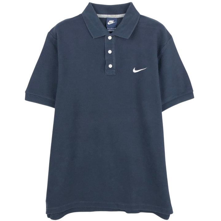Nike short-sleeved polo shirt, men's size L unclear black type Vintage Second Hand