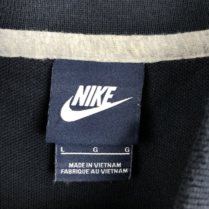 Nike short-sleeved polo shirt, men's size L unclear black type Vintage Second Hand